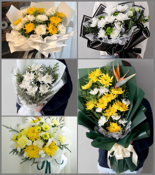 广东江门市台山市台城街道板岗村白事花束代送